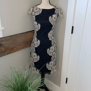 Tahari Lace Sheath Dress-Size 2